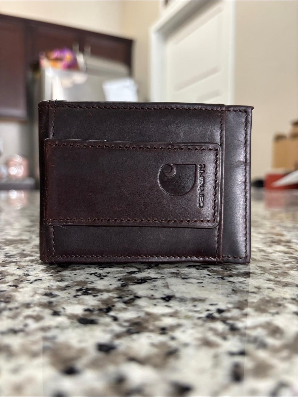 Carhartt Men's Oil-Tanned Leather Front Pocket Wallet